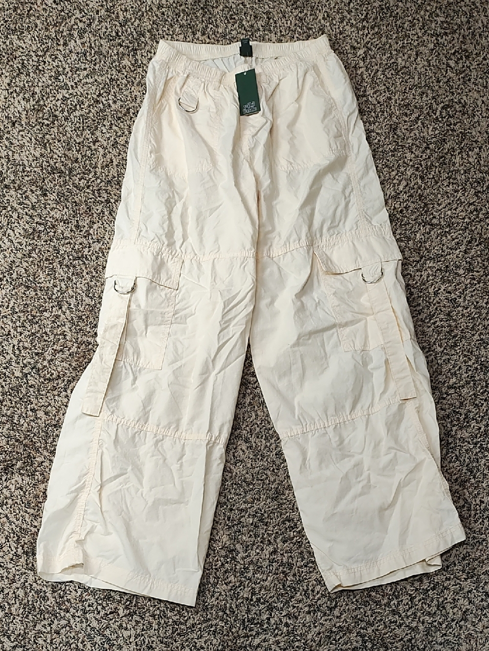Wild Fable | Mid Rise Baggy Cargo Utility Pants Cream
